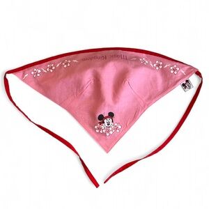 Vintage Minnie Mouse Disney Magic Kingdom Kerchief Bandana Triangle Head Scarf